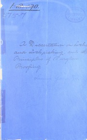 A dissertation on locks and lockpicking and the principles of burglar proofing : showing the advantages attending the use of the magic infallible bank lock ... invented by Linus Yale Jr. ... / manufactured and sold by Linus Yale, Jr. & Co.