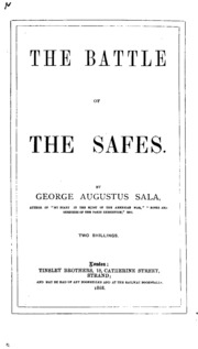 The Battle of the Safes, Or, British Invincibles Versus Yankee Ironclads